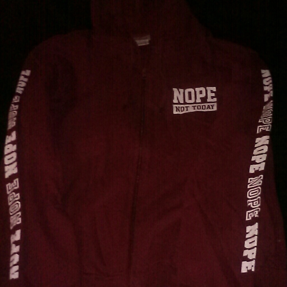 Maroon zip up hoody